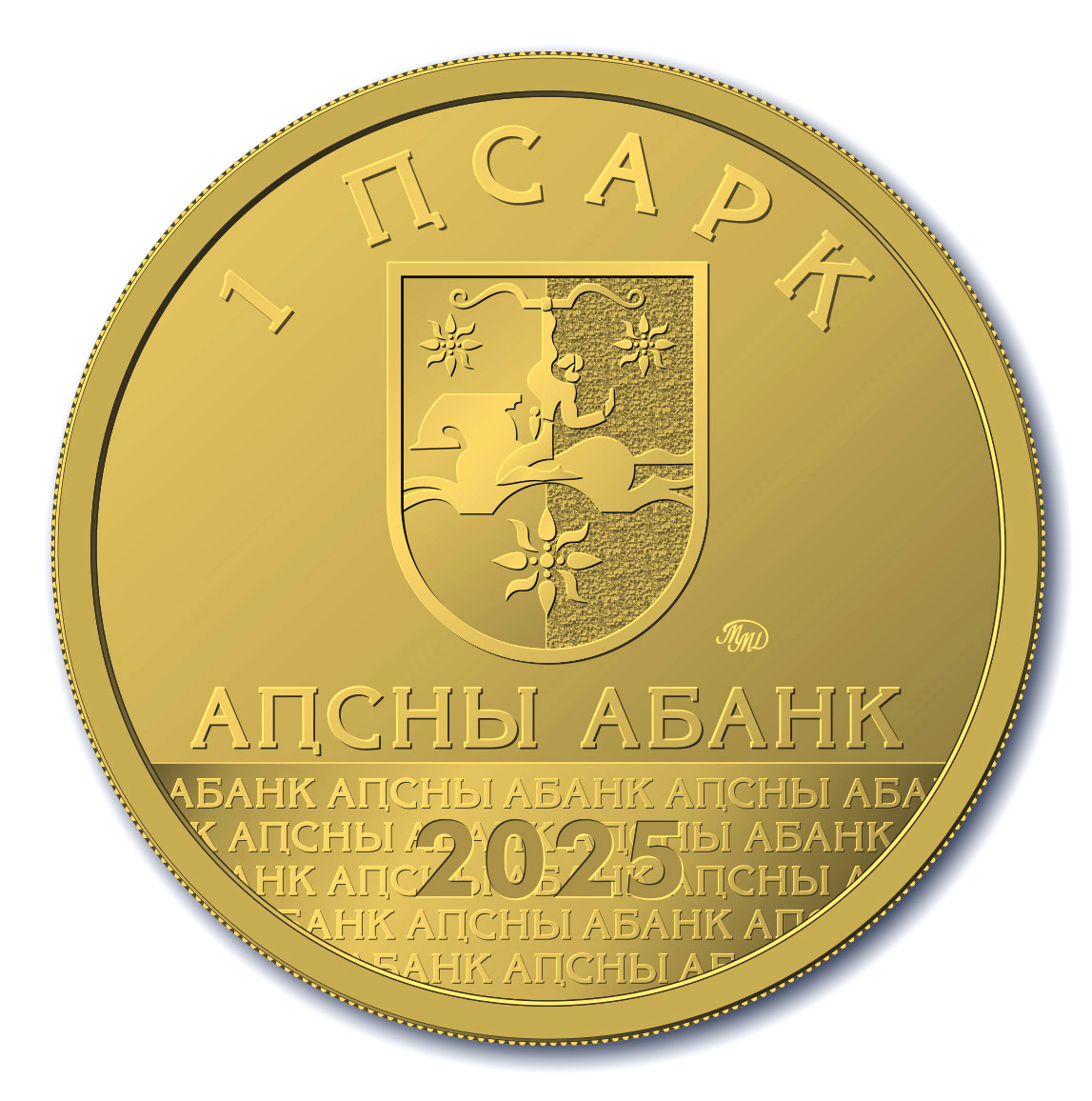 Памятная монета «Диоскуриада» номиналом 1 апсар - аверс
